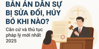 Bản án dân sự bị sửa đổi hủy bỏ khi nào? 