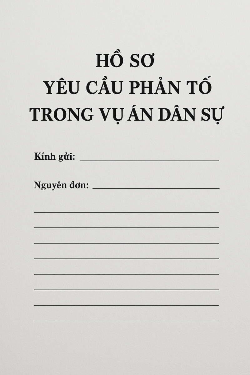 Hồ sơ yêu cầu phản tố gồm những gì?