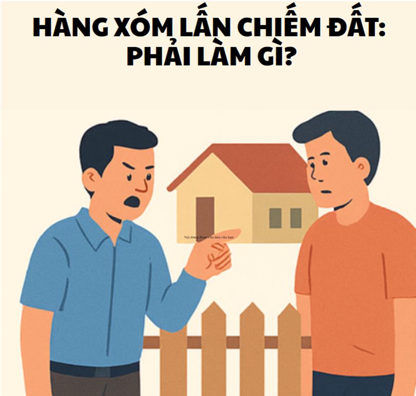 Bị hàng xóm lấn chiếm đất phải làm thế nào?